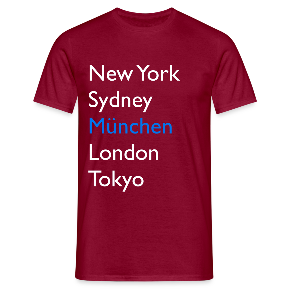 T-Shirt München "Metropolen Big" Bright Edition - Ziegelrot