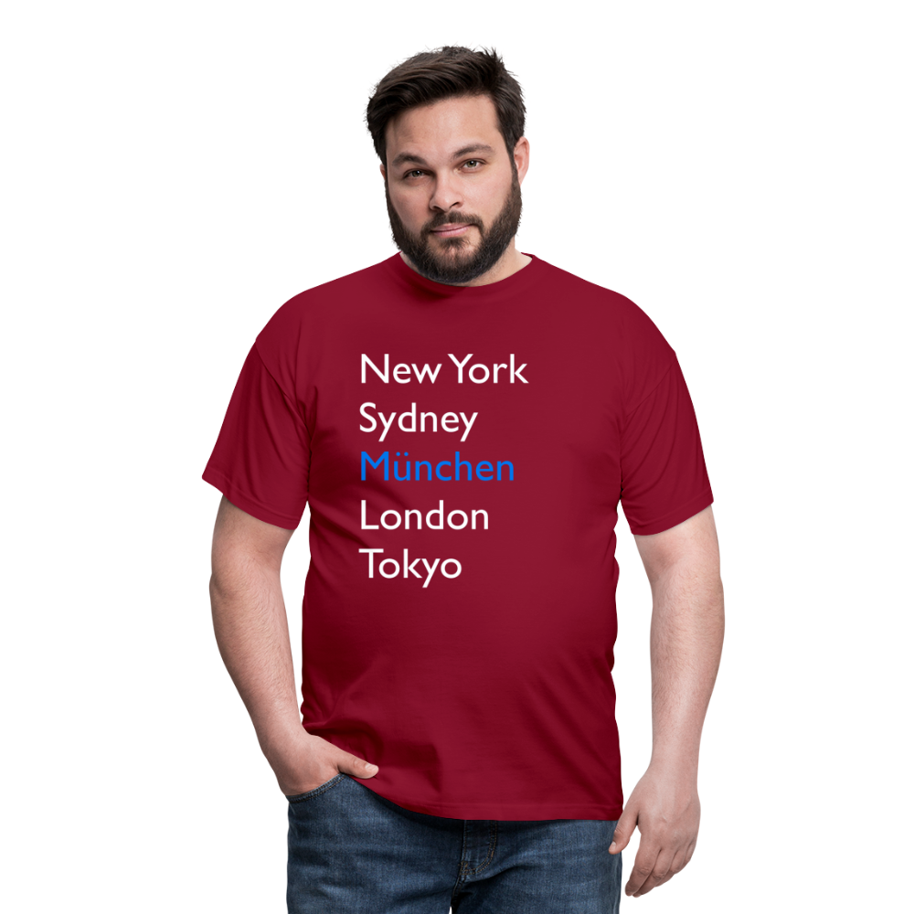 T-Shirt München "Metropolen Big" Bright Edition - Ziegelrot