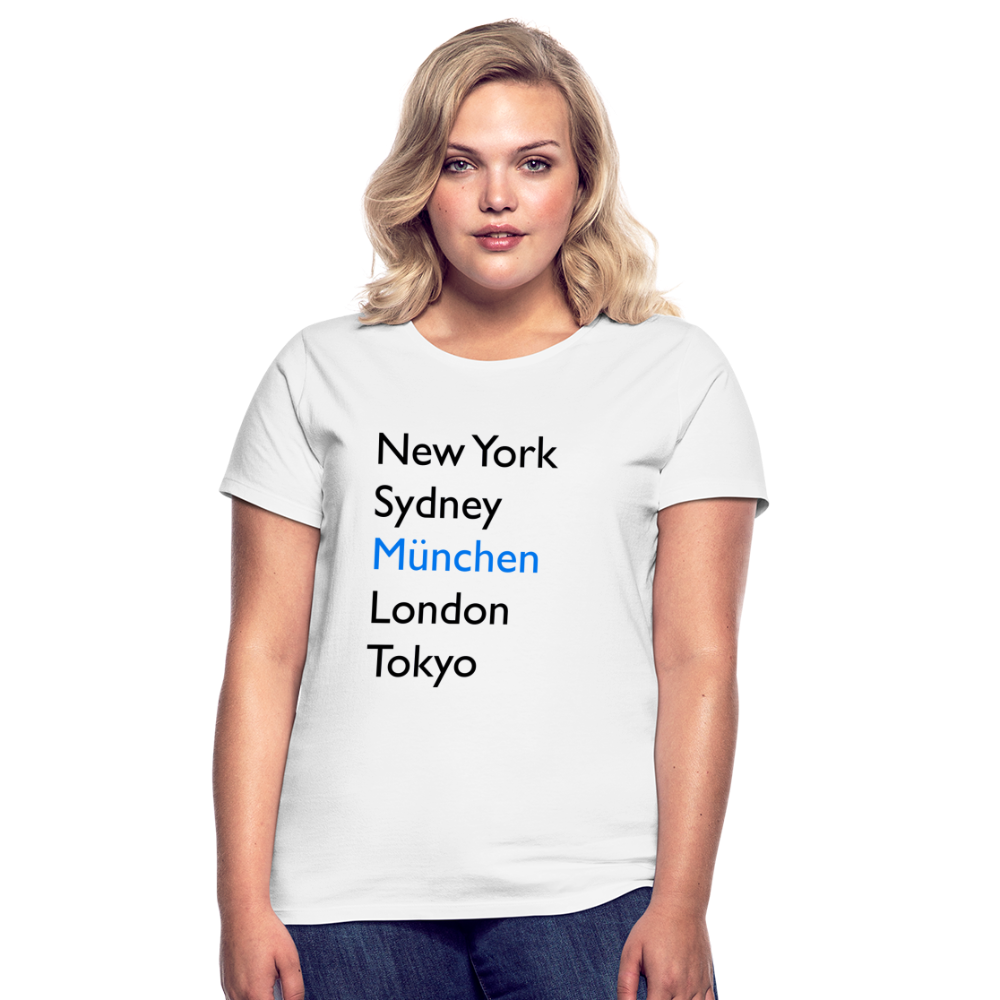 T-Shirt Ladies München "Metropolen Big" - Weiß