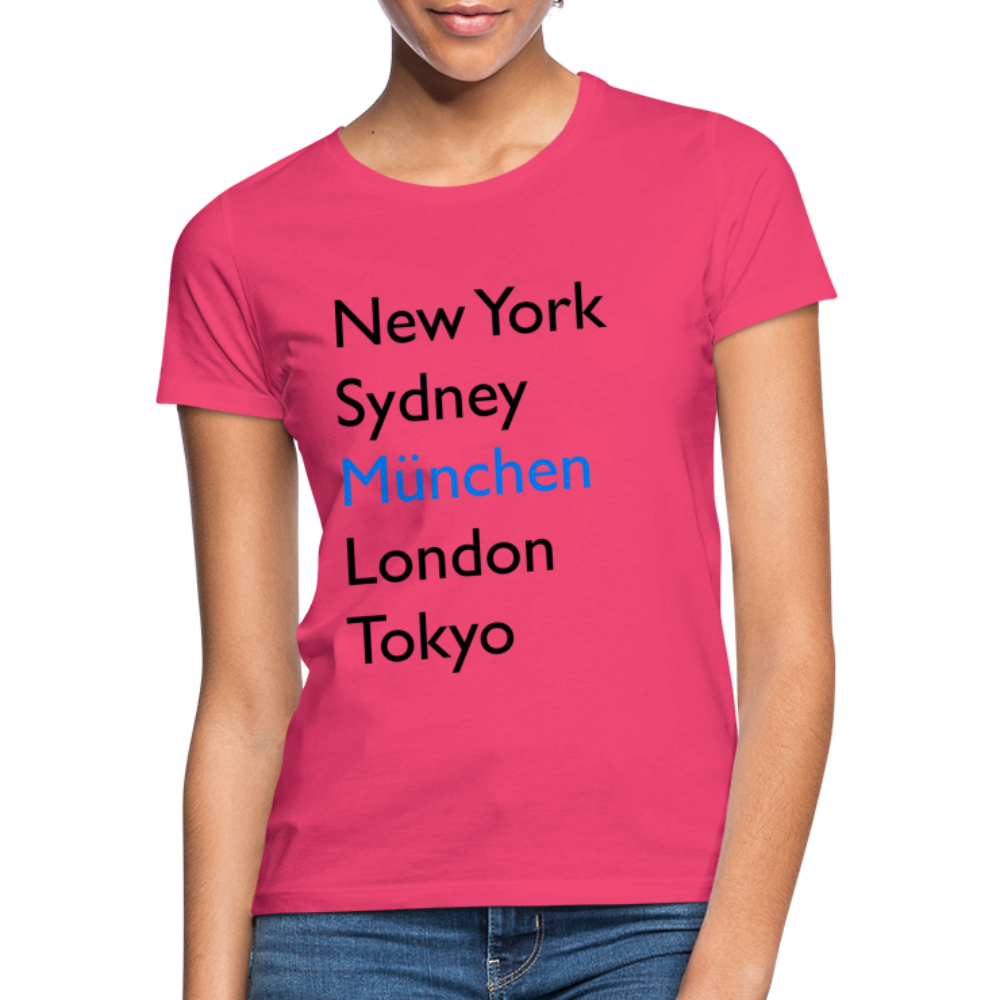 T-Shirt Ladies München "Metropolen Big" - Azalea