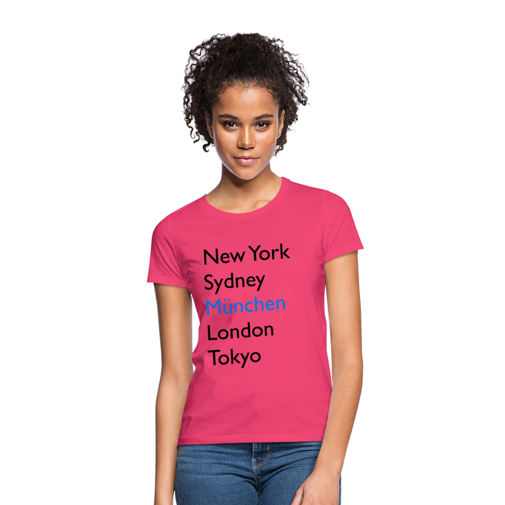 T-Shirt Ladies München "Metropolen Big" - Azalea
