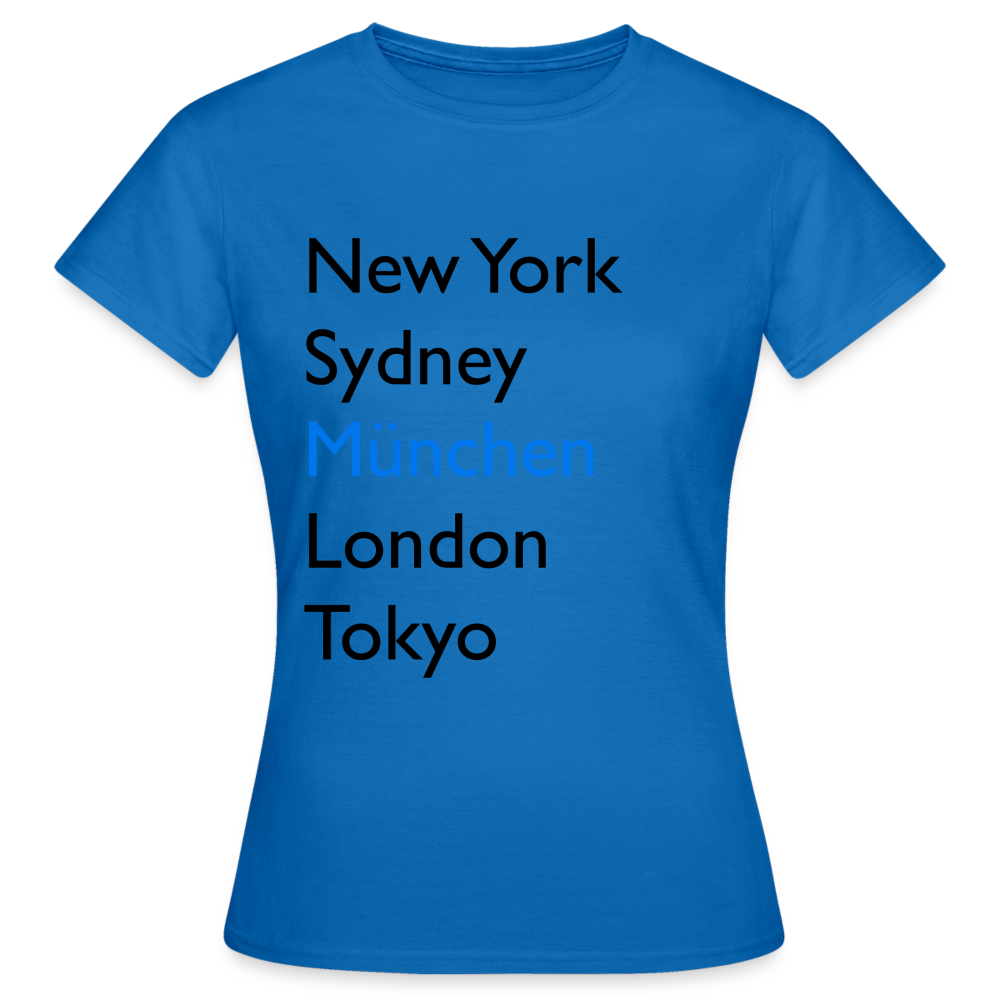 T-Shirt Ladies München "Metropolen Big" - Royalblau