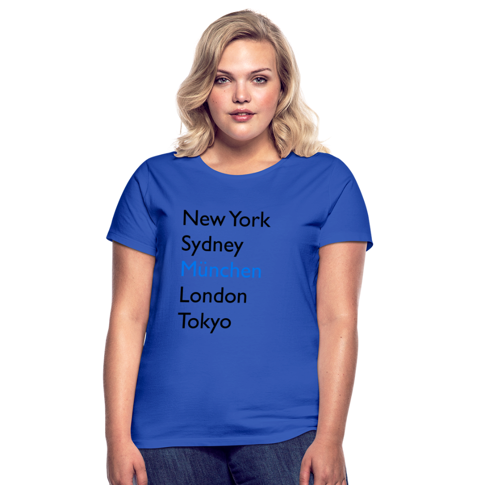 T-Shirt Ladies München "Metropolen Big" - Royalblau