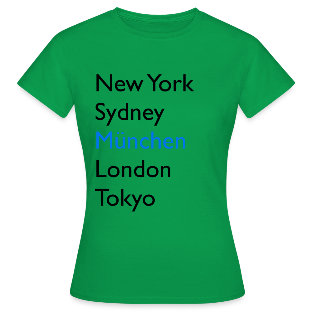 T-Shirt Ladies München "Metropolen Big" - Kelly Green