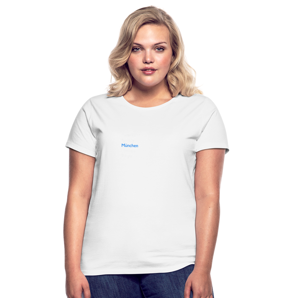 T-Shirt Ladies München "Metropolen" Bright Edition - Weiß