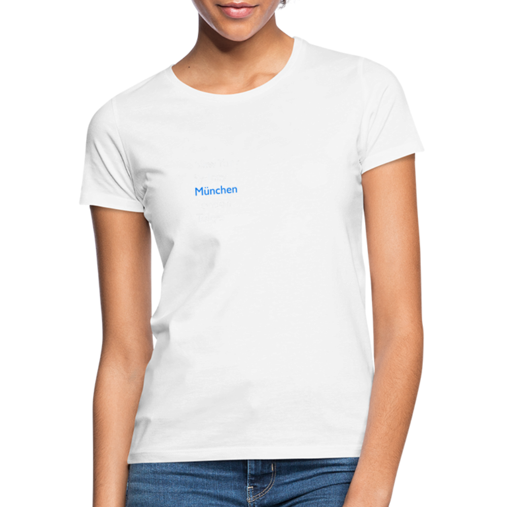 T-Shirt Ladies München "Metropolen" Bright Edition - Weiß
