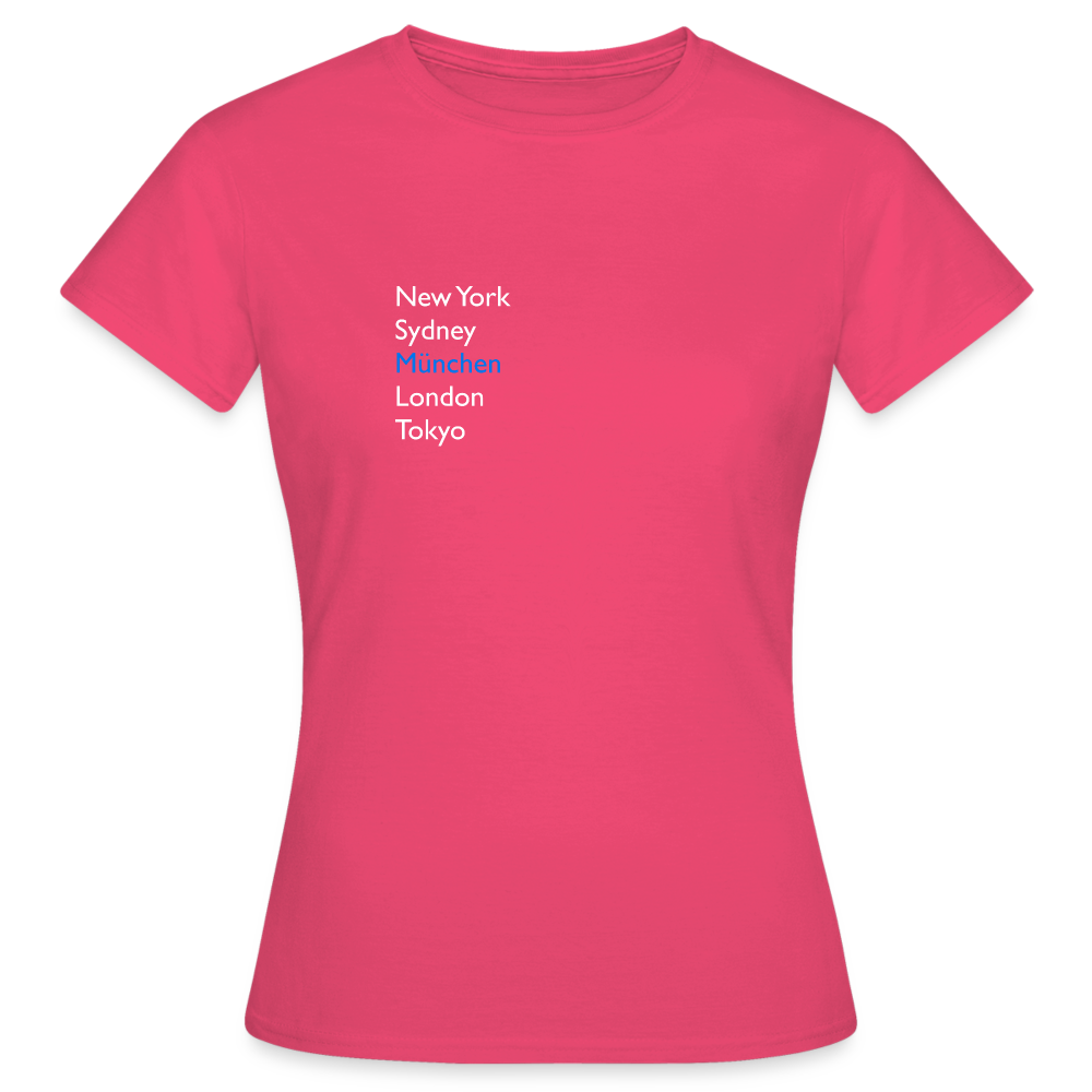 T-Shirt Ladies München "Metropolen" Bright Edition - Azalea
