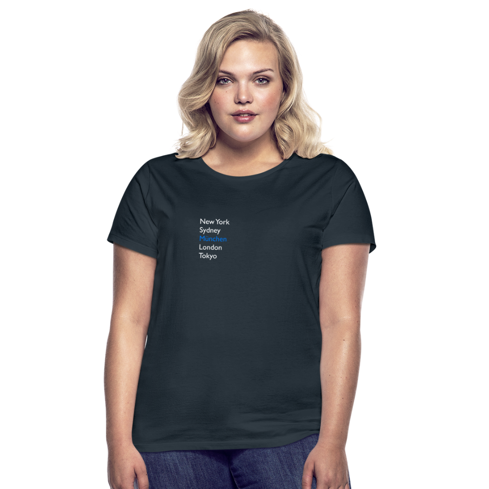 T-Shirt Ladies München "Metropolen" Bright Edition - Navy