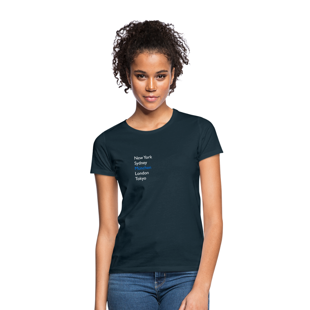 T-Shirt Ladies München "Metropolen" Bright Edition - Navy