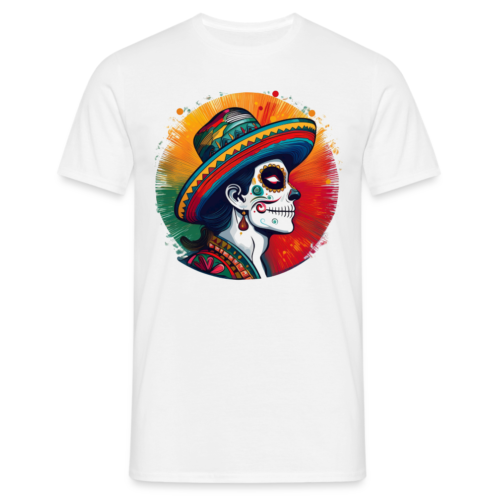 T-Shirt Mexico "La Catrina Side" - Weiß