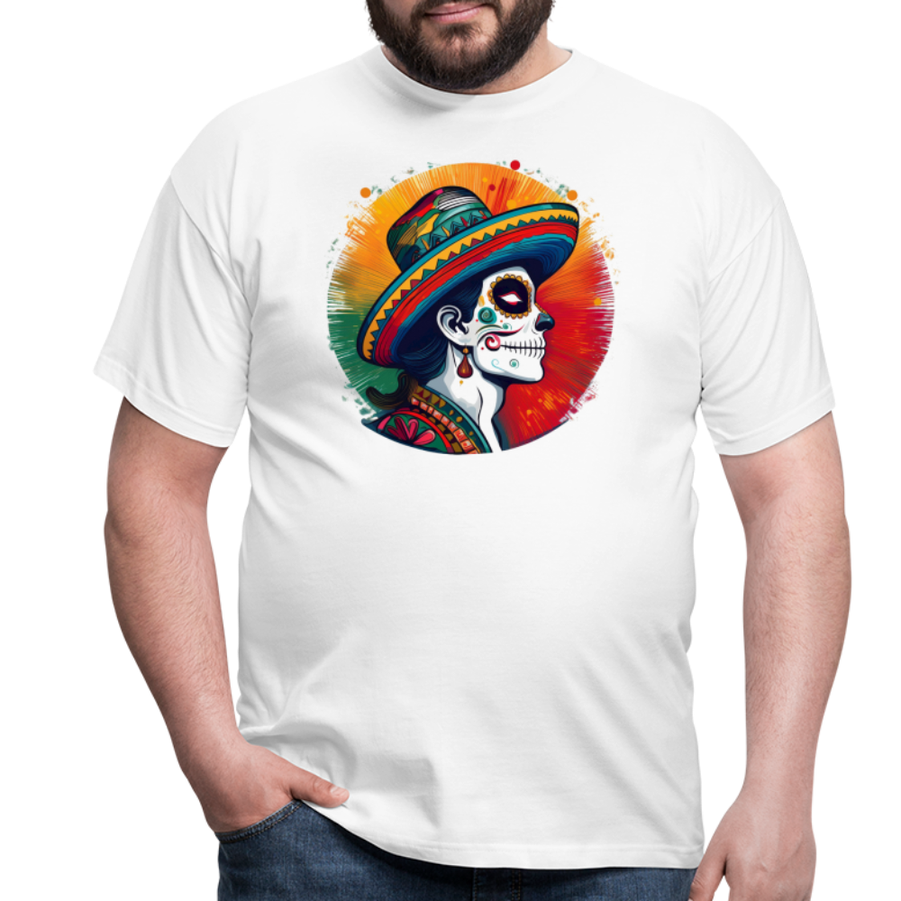T-Shirt Mexico "La Catrina Side" - Weiß