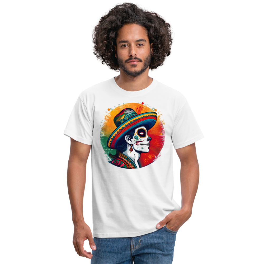 T-Shirt Mexico "La Catrina Side" - Weiß