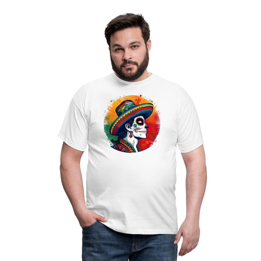 T-Shirt Mexico "La Catrina Side" - Weiß