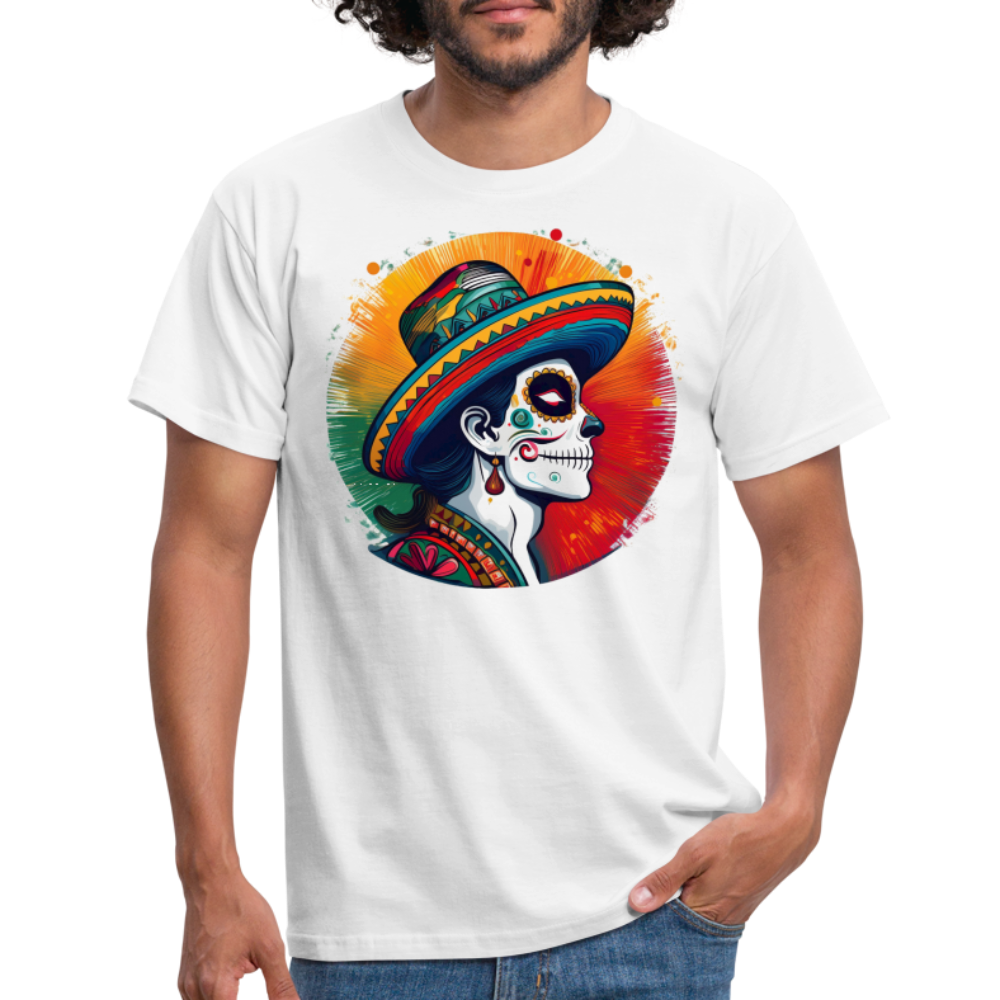 T-Shirt Mexico "La Catrina Side" - Weiß