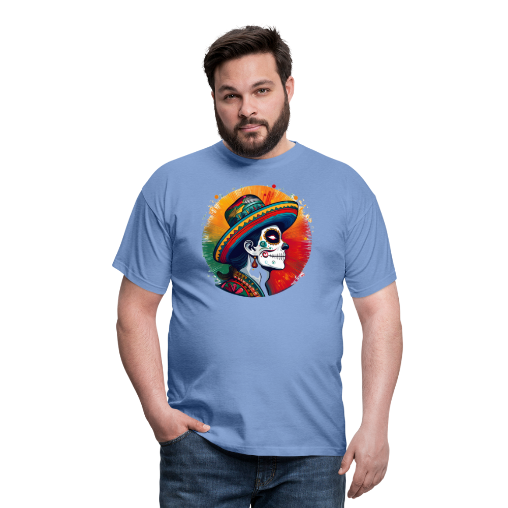 T-Shirt Mexico "La Catrina Side" - carolina blue
