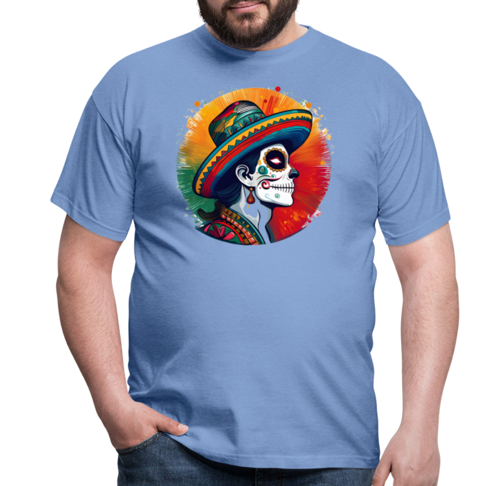 T-Shirt Mexico "La Catrina Side" - carolina blue