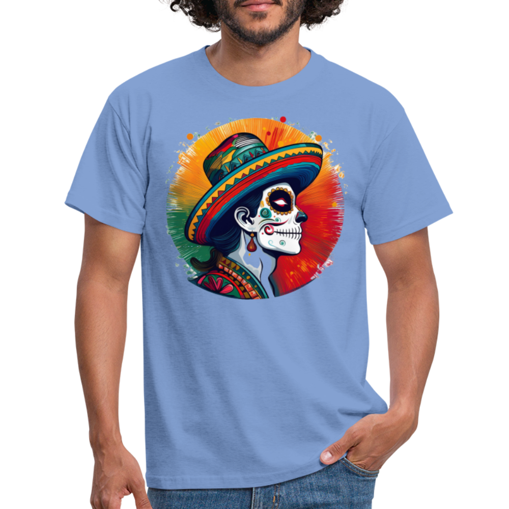 T-Shirt Mexico "La Catrina Side" - carolina blue