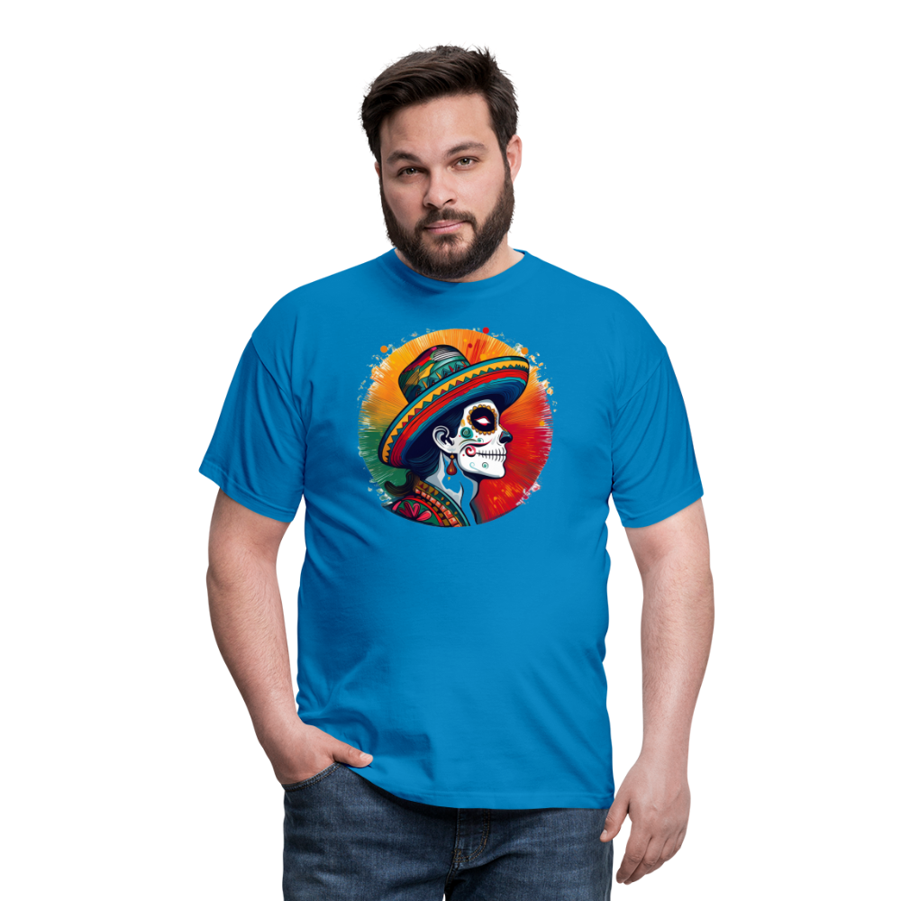 T-Shirt Mexico "La Catrina Side" - Royalblau
