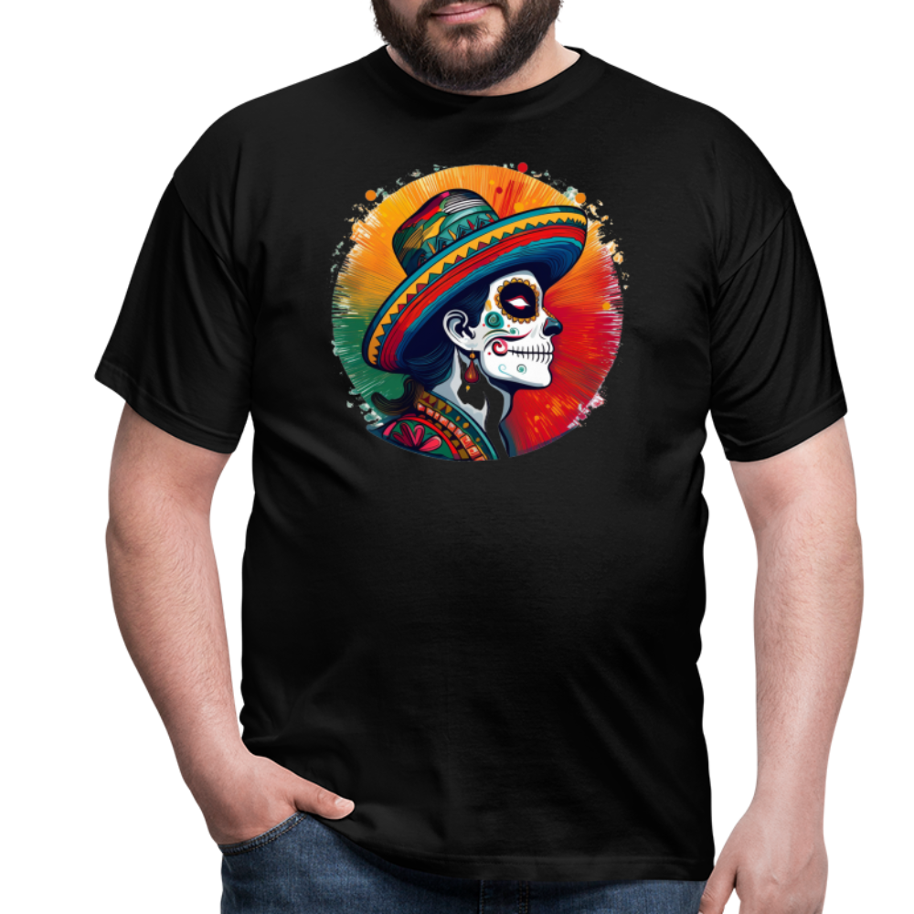 T-Shirt Mexico "La Catrina Side" - Schwarz
