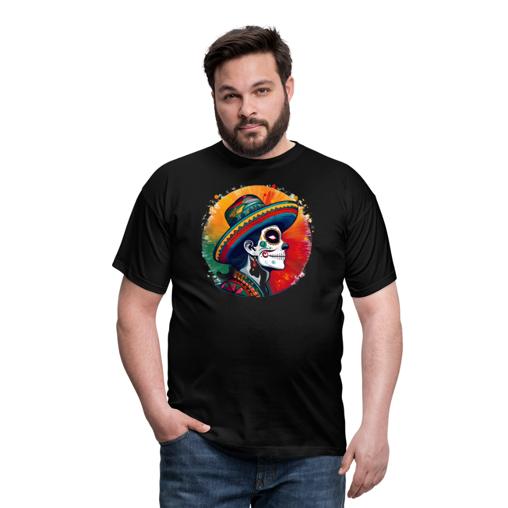 T-Shirt Mexico "La Catrina Side" - Schwarz