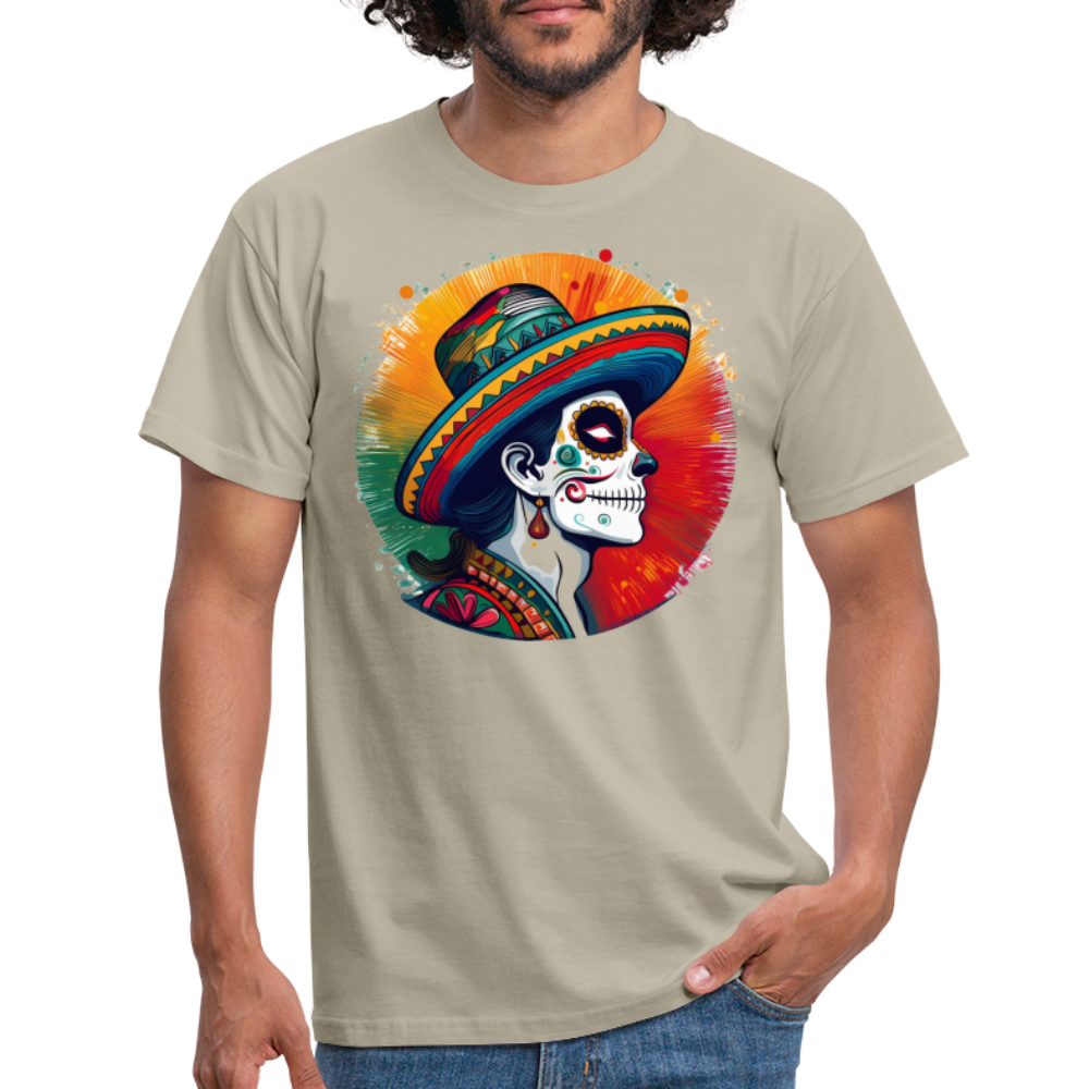 T-Shirt Mexico "La Catrina Side" - Sandbeige
