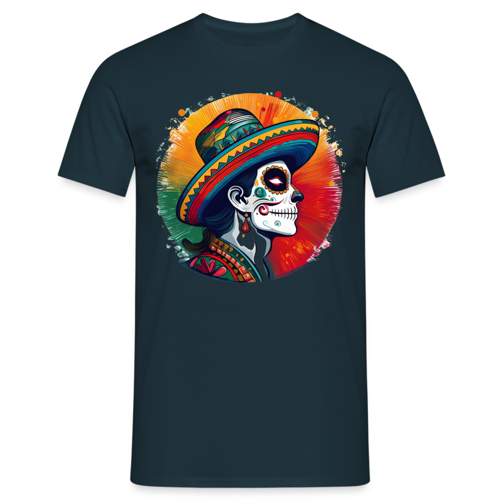 T-Shirt Mexico "La Catrina Side" - Navy