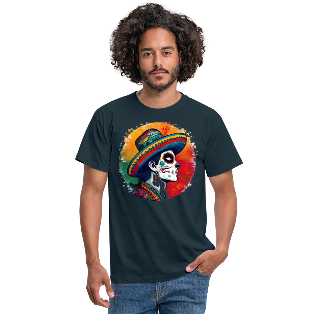 T-Shirt Mexico "La Catrina Side" - Navy
