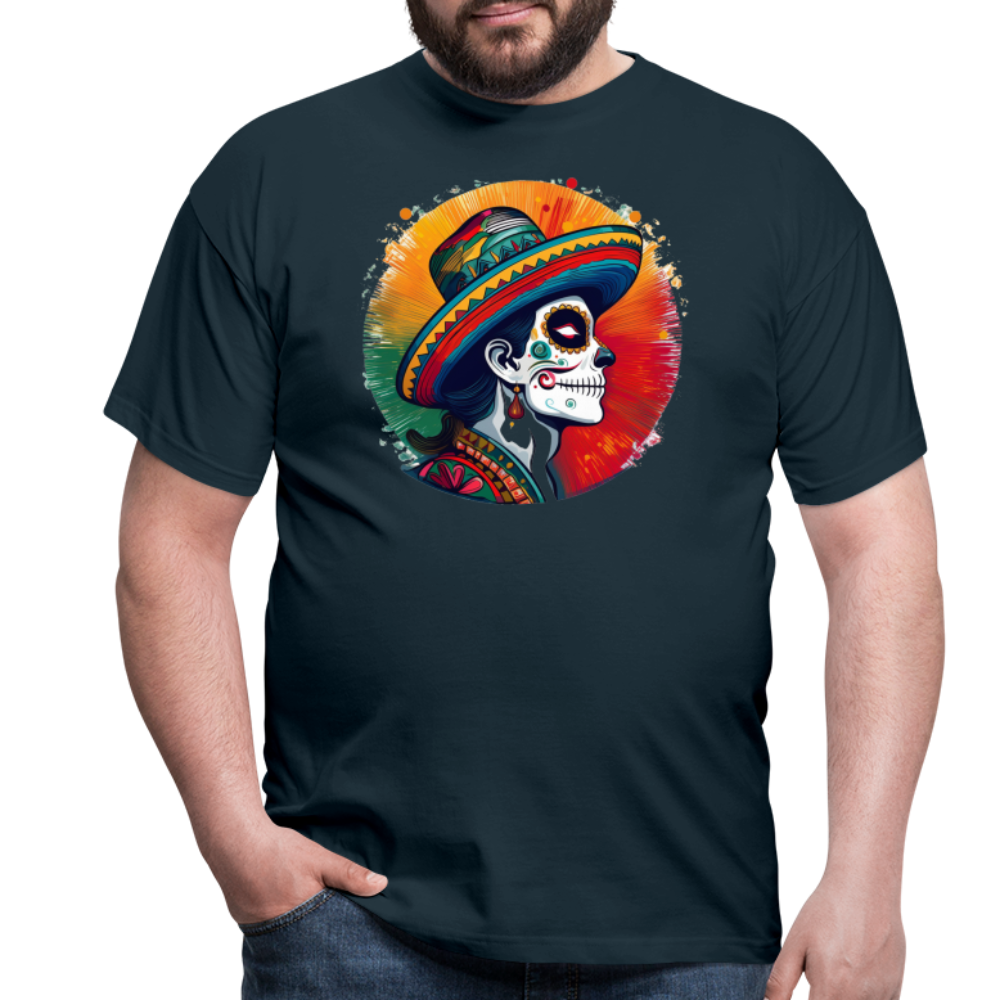 T-Shirt Mexico "La Catrina Side" - Navy