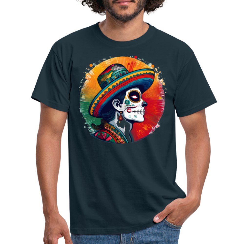 T-Shirt Mexico "La Catrina Side" - Navy