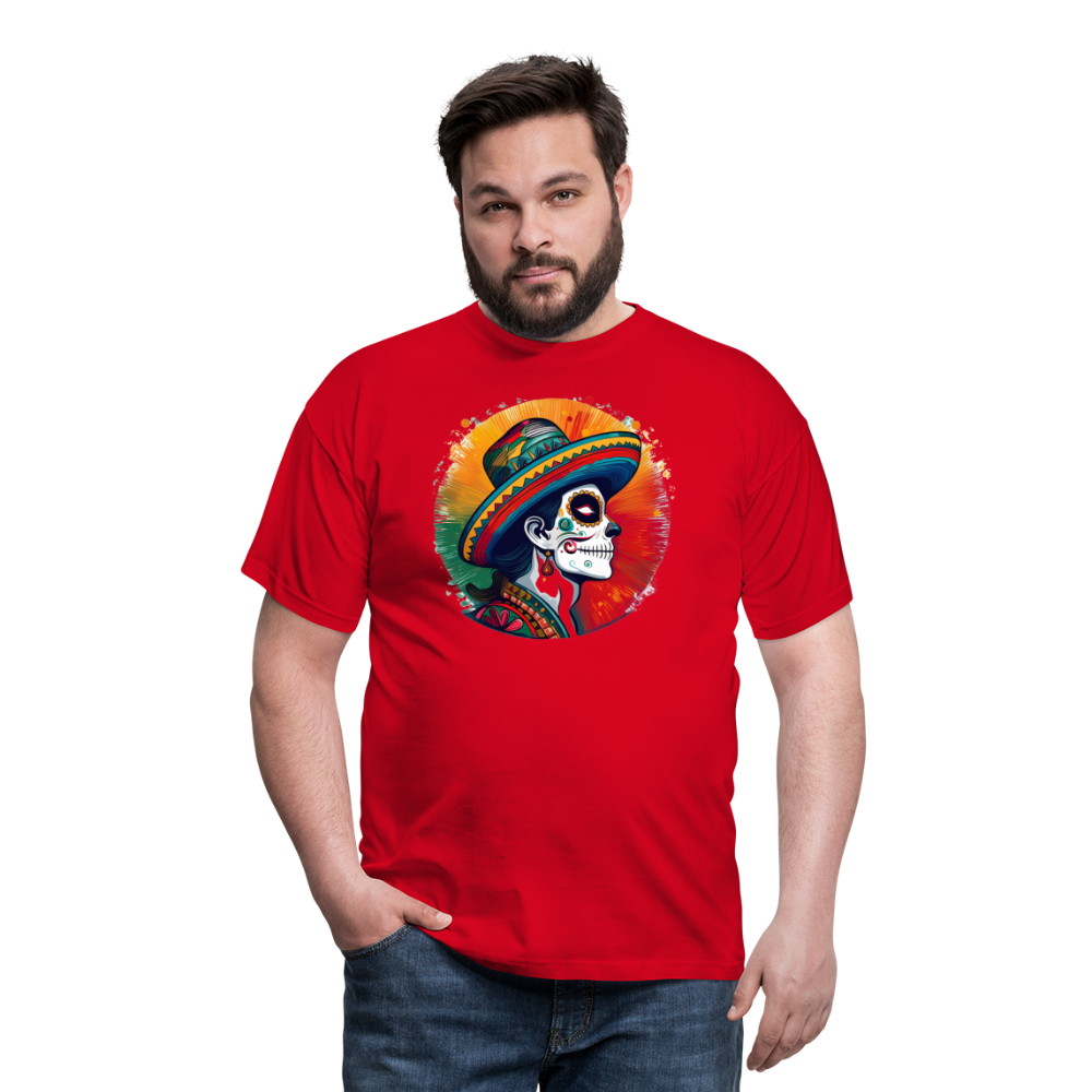 T-Shirt Mexico "La Catrina Side" - Rot