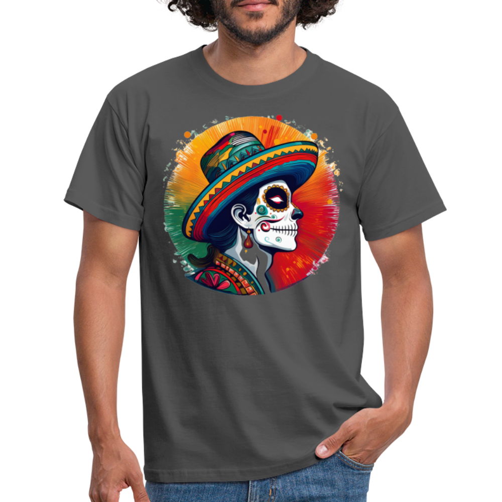 T-Shirt Mexico "La Catrina Side" - Anthrazit