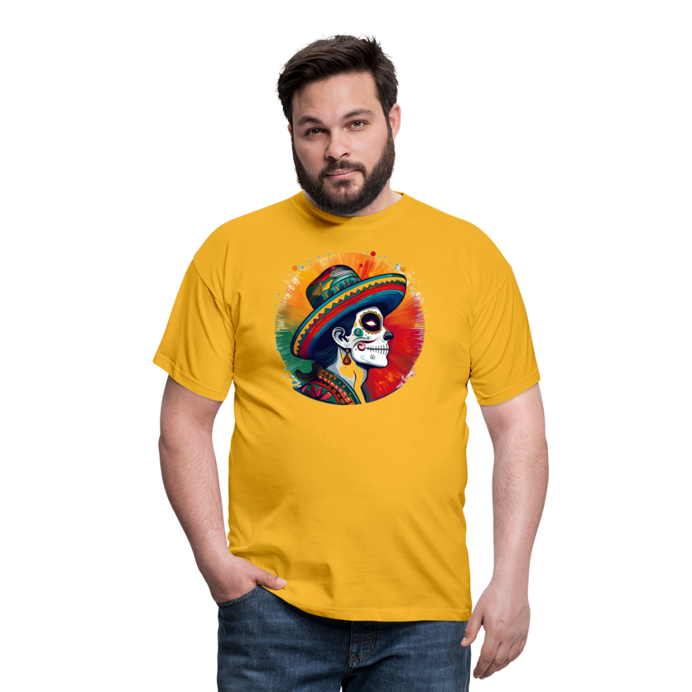 T-Shirt Mexico "La Catrina Side" - Gelb