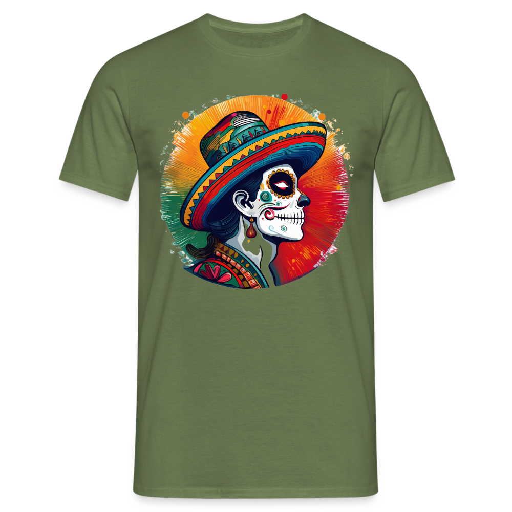 T-Shirt Mexico "La Catrina Side" - Militärgrün