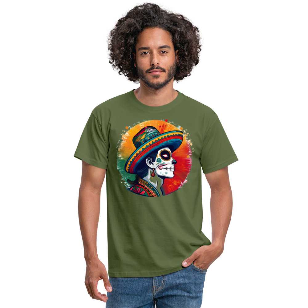 T-Shirt Mexico "La Catrina Side" - Militärgrün