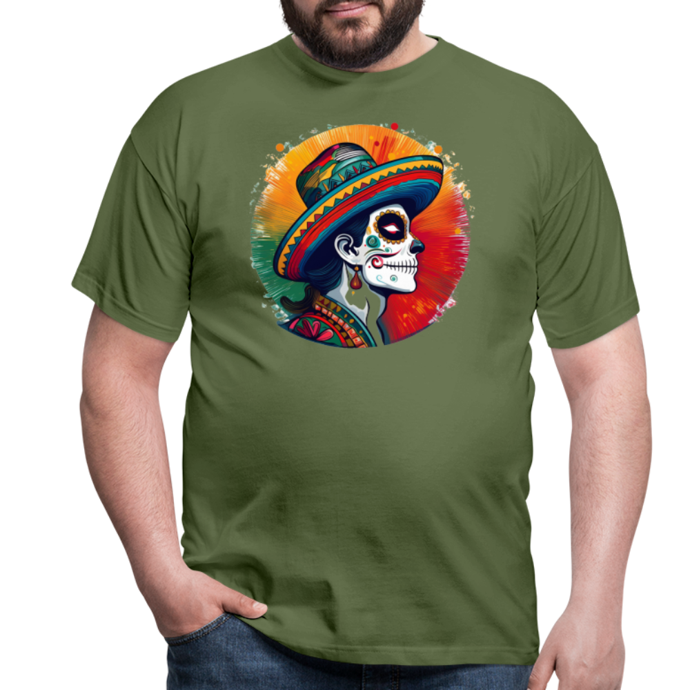 T-Shirt Mexico "La Catrina Side" - Militärgrün