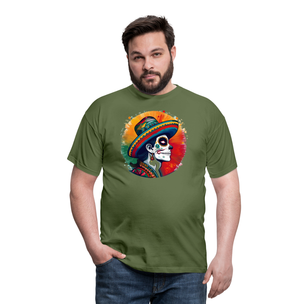 T-Shirt Mexico "La Catrina Side" - Militärgrün