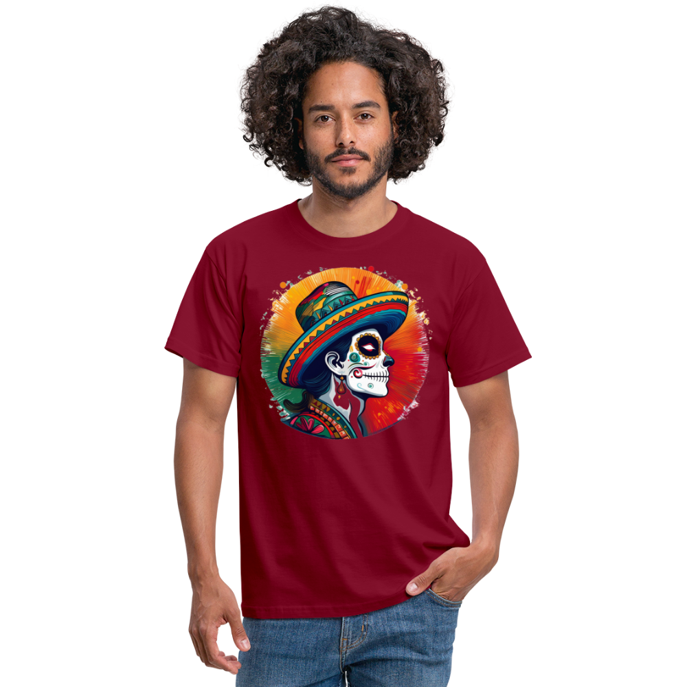T-Shirt Mexico "La Catrina Side" - Ziegelrot