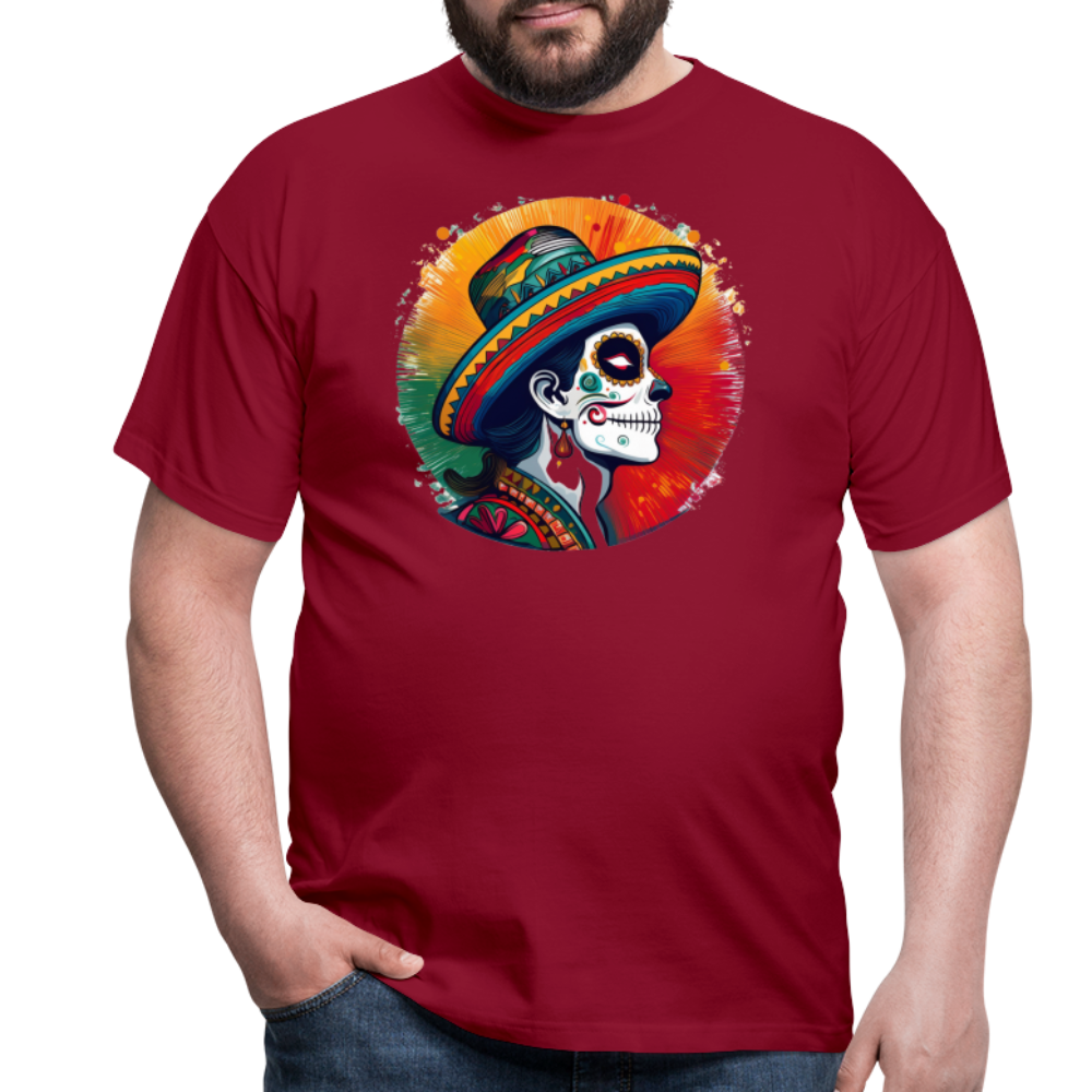 T-Shirt Mexico "La Catrina Side" - Ziegelrot