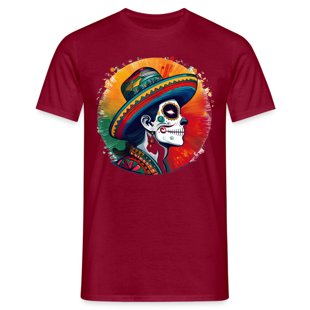 T-Shirt Mexico "La Catrina Side" - Ziegelrot