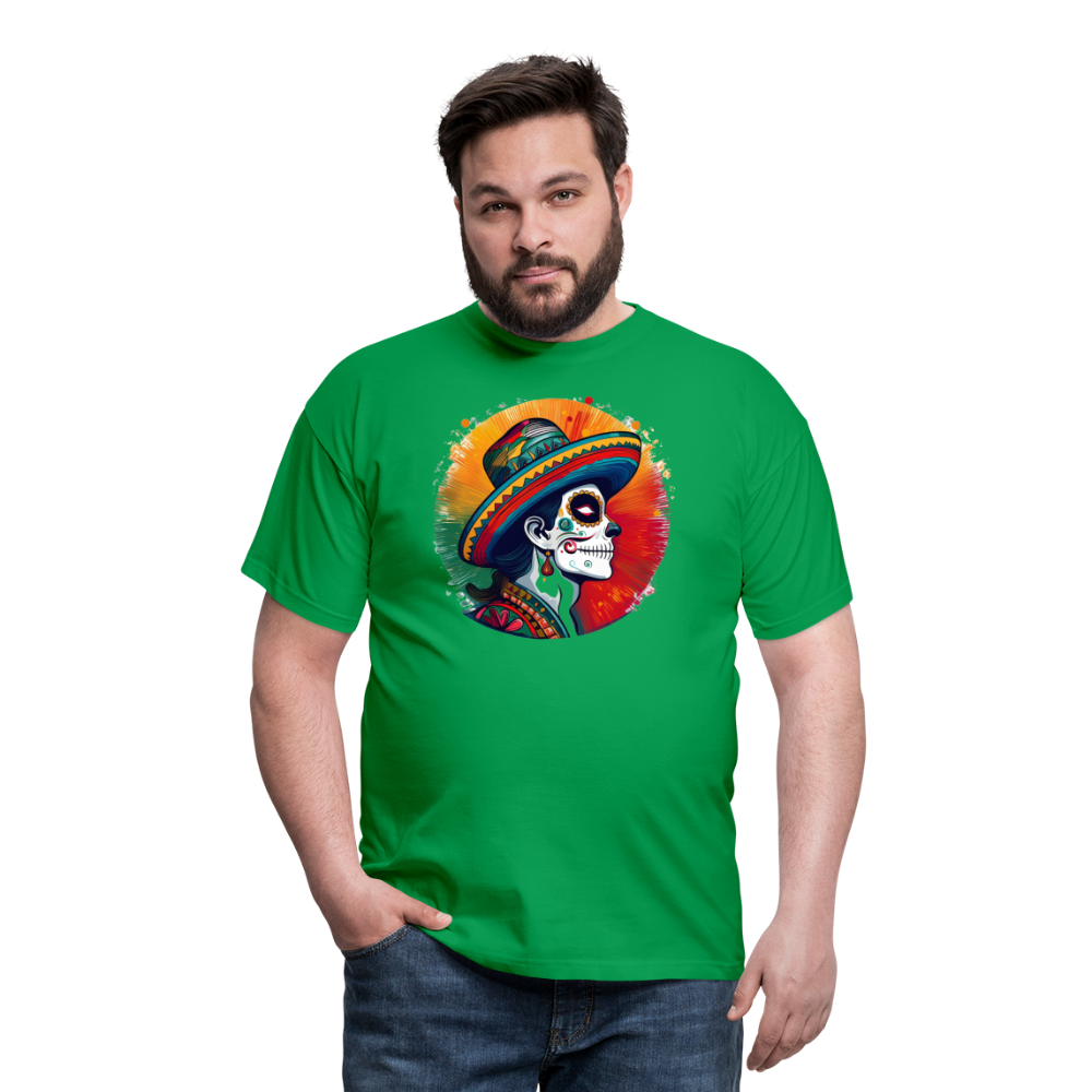 T-Shirt Mexico "La Catrina Side" - Kelly Green