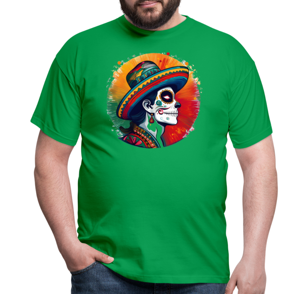 T-Shirt Mexico "La Catrina Side" - Kelly Green