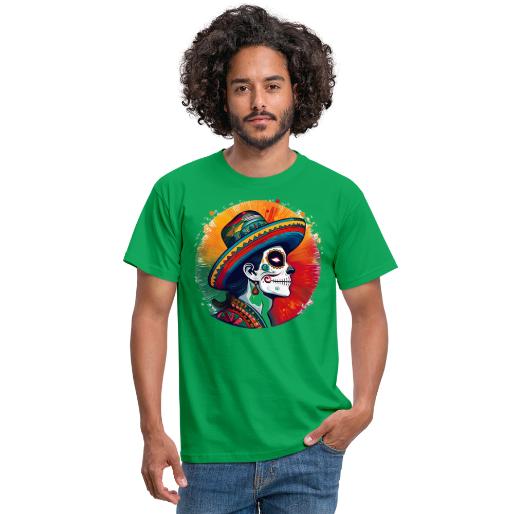 T-Shirt Mexico "La Catrina Side" - Kelly Green