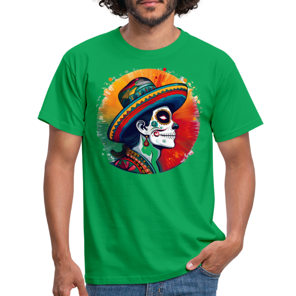 T-Shirt Mexico "La Catrina Side" - Kelly Green