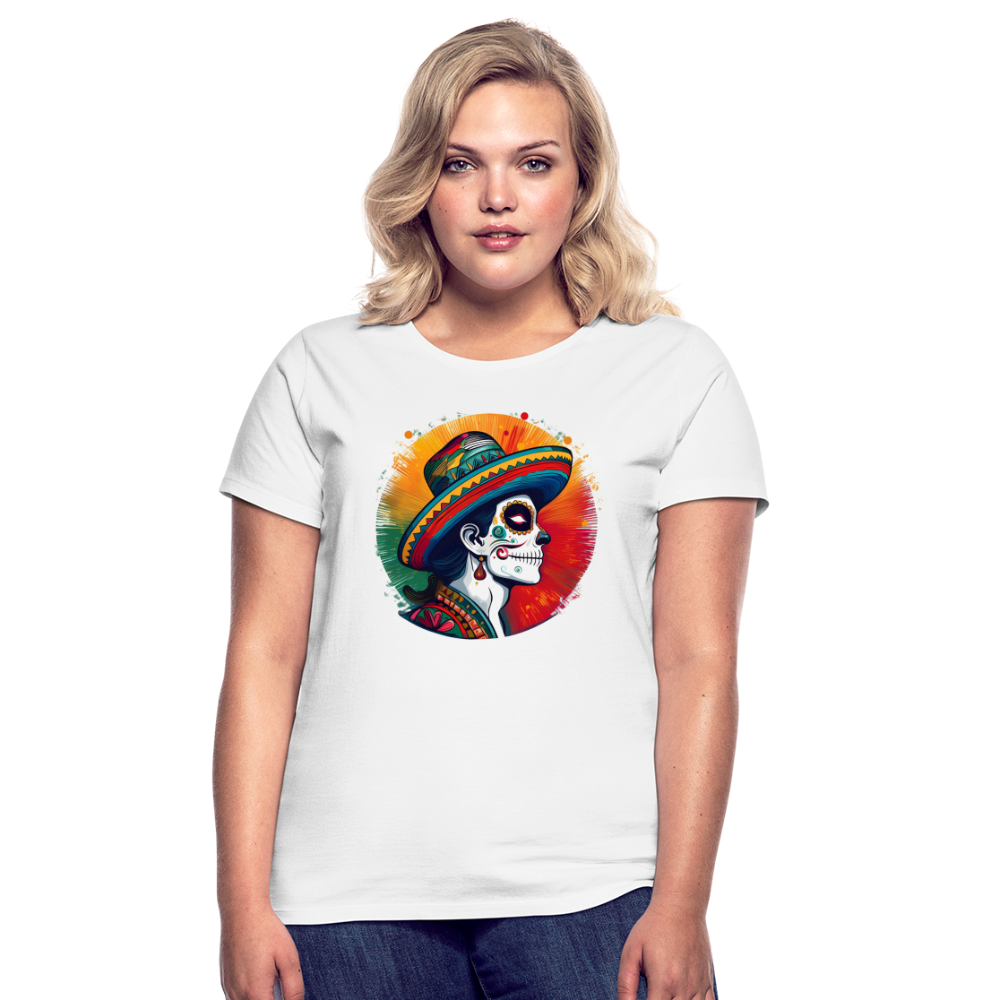 T-Shirt Ladies Mexico "La Catrina Side" - Weiß