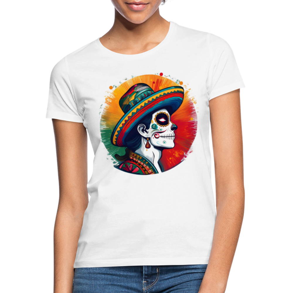 T-Shirt Ladies Mexico "La Catrina Side" - Weiß