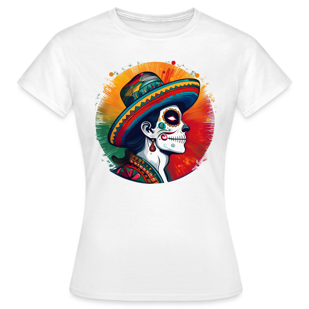 T-Shirt Ladies Mexico "La Catrina Side" - Weiß