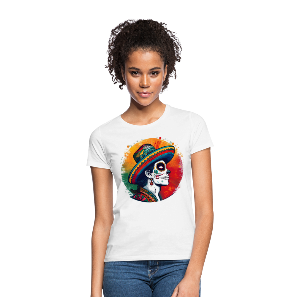 T-Shirt Ladies Mexico "La Catrina Side" - Weiß