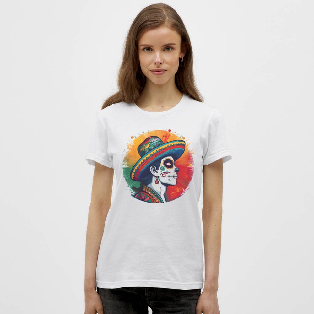 T-Shirt Ladies Mexico "La Catrina Side" - Weiß