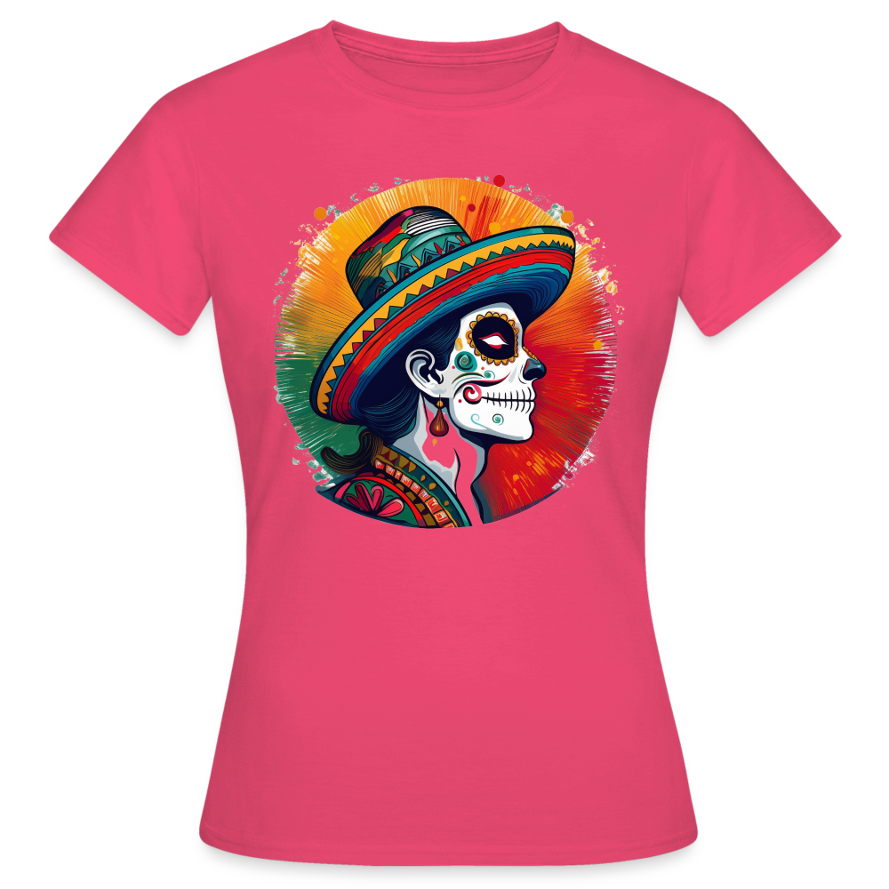 T-Shirt Ladies Mexico "La Catrina Side" - Azalea