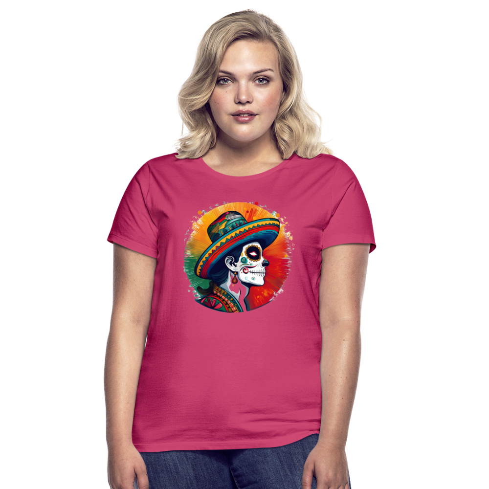 T-Shirt Ladies Mexico "La Catrina Side" - Azalea